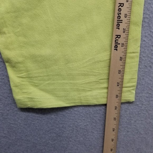 Royal Blue Shorts Mens 38 Neon Yellow Chino Pockets Casual Cotton Outdoor - Picture 12 of 12